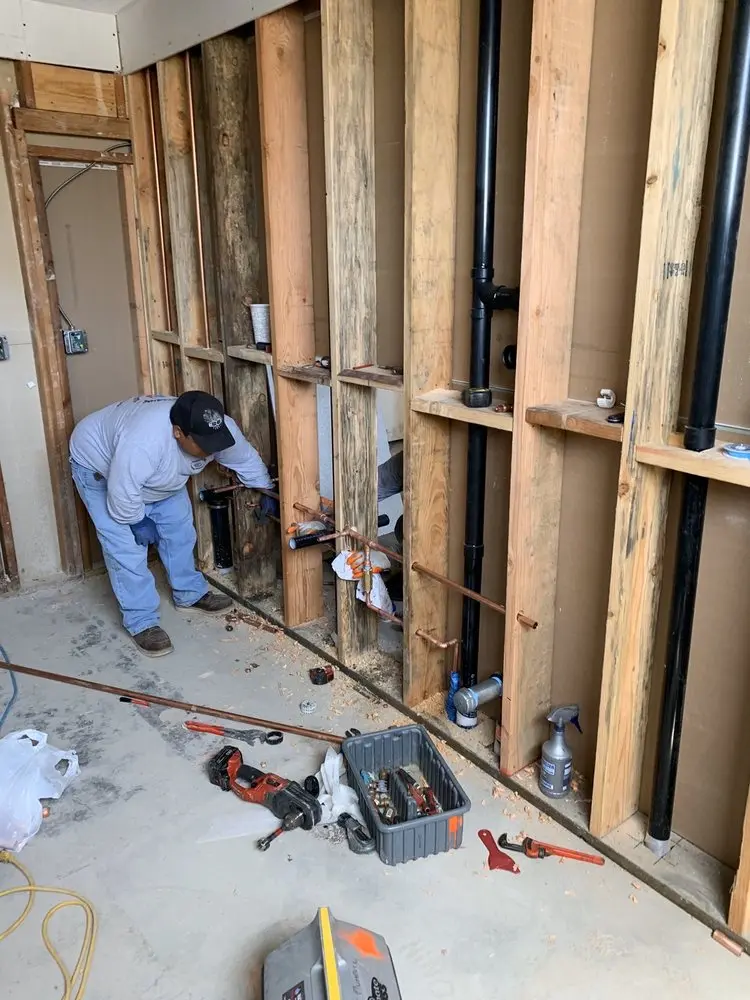 Commercial rough-in plumbing for Water Heater Replacement in Stoneville